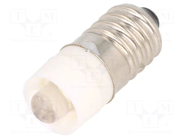 LED lamp; white; E10; 24VDC; 24VAC BRIGHTMASTER LLED-E10/24/W