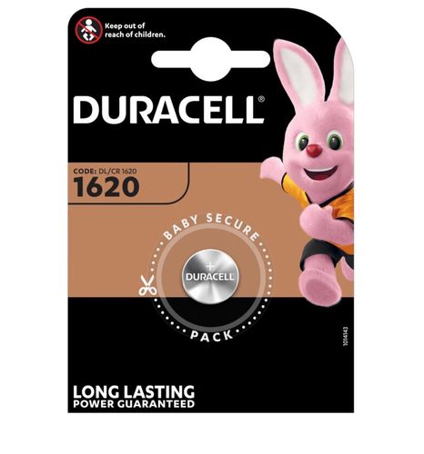 Litija baterija CR1620 3V Duracell CR1620/DUR 5000394030367