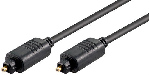 Toslink Cable 5 mm, 1 m, black - Toslink male > Toslink male, ø  mm 50217