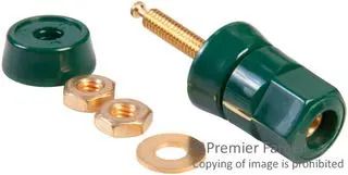 BINDING POST, 30A, #8-32, STUD, GREEN BP30GN