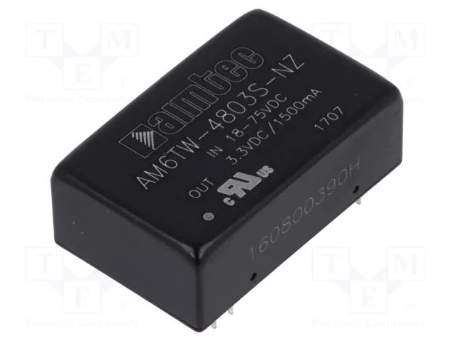 Converter: DC/DC; 6W; Uin: 18÷75VDC; Uout: 3.3VDC; Iout: 1.5A; DIP24 AIMTEC AM6TW-4803S-NZ