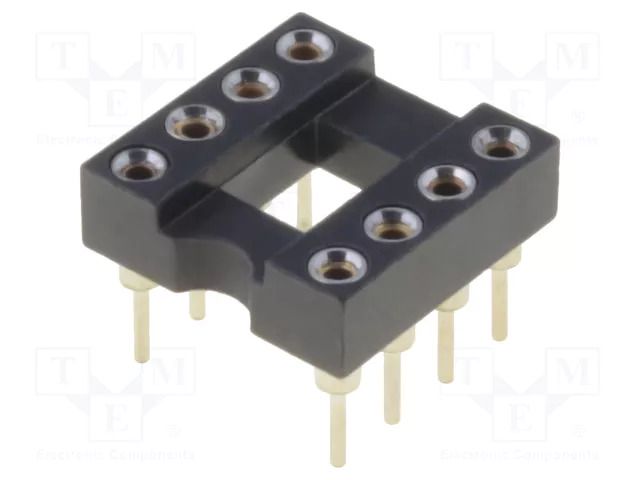 Socket: integrated circuits; DIP8; Pitch: 2.54mm; precision; THT ADAM TECH ICM-308-1-GT