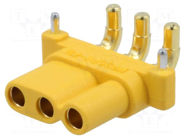 Connector: DC supply; socket; female; MR30; 15A; 500V; PIN: 3; THT AMASS MR30PW-FB