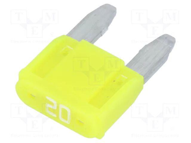 Fuse: fuse; 20A; 12VDC; automotive; 10.9mm; SMART GLOW; MINI LITTELFUSE 0MINI020.HXGLO