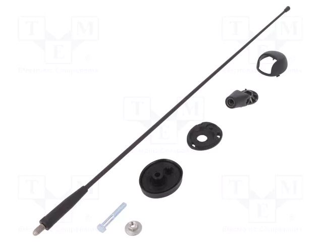 Antenna; car top,automotive; 400mm; AM,FM; Ømount.hole: 10.2mm MTA 7657019