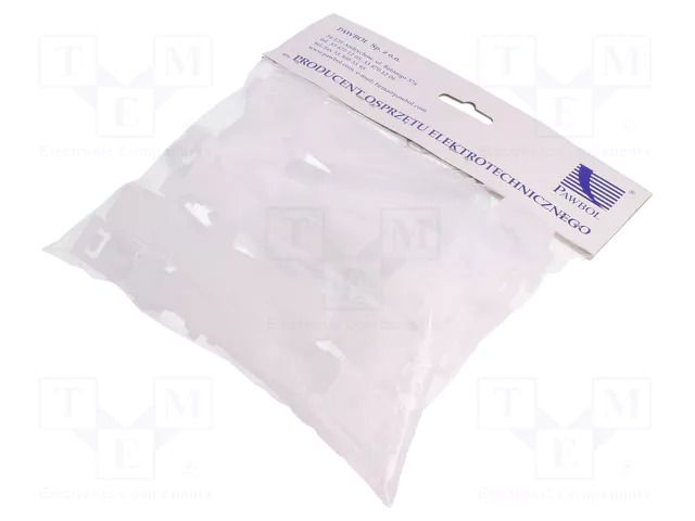 Cable strap clip; white; L: 100mm; 25pcs; UP-30; Ø: 30mm PAWBOL PW-H.7207A