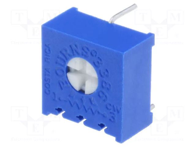 Potentiometer: mounting; single turn,horizontal; 10kΩ; 500mW BOURNS 3386G-1-103LF