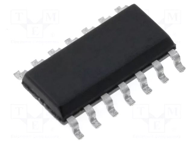 IC: digital; complementary pair; combination,NOT; Ch: 2; CMOS; SMD TEXAS INSTRUMENTS CD4007UBM