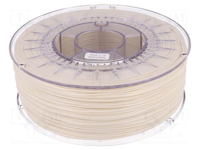 Filament: ASA; Ø: 1.75mm; natural; 230÷240°C; 1kg; soluble DEVIL DESIGN DEV-ASA-1.75-N