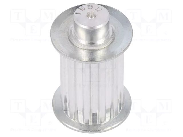 Belt pulley; T5; W: 25mm; whell width: 36mm; Ø: 18.25mm; aluminium OPTIBELT 36-T5-12-200ZA