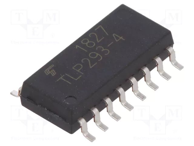 Optocoupler; SMD; Ch: 4; OUT: transistor; Uinsul: 3.75kV; Uce: 80V TOSHIBA TLP293-4-E-T
