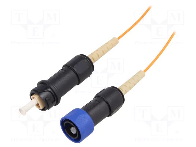 Fiber patch cord; PIN: 1; multi mode simplex (MM); bayonet; 25m BULGIN PXF4055BAC