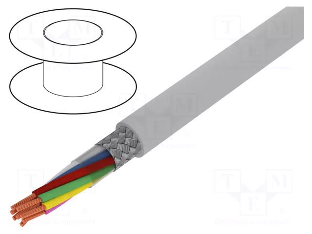 Wire; BiT LiYCY; 8x0.5mm2; shielded,tinned copper braid; PVC BITNER BITNER-S30593