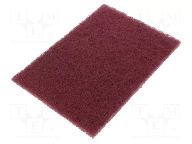 Cleaning cloth: abrasive non-woven; 158x224mm; brown 3M 3M-7447