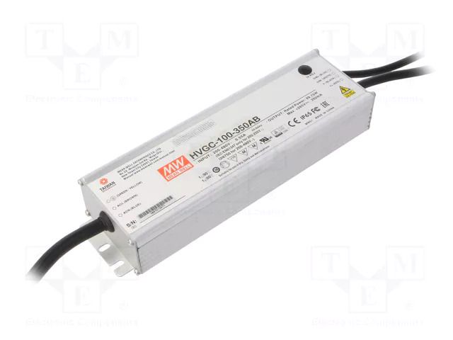 Power supply: switching; LED; 99.75W; 29÷285VDC; 210÷350mA; IP65 MEAN WELL HVGC-100-350AB