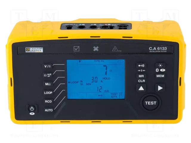 Meter: appliance meter; LCD; VAC: 2÷550V; 30÷1000Hz; Bluetooth CHAUVIN ARNOUX CA-6133