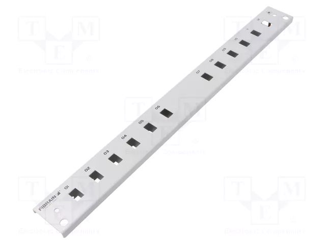 Front panel; 1U; Panel colour: grey FIBRAIN FIBRAIN-FB2031