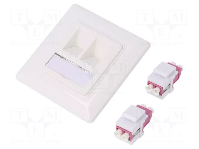 Connector: fiber optic; socket,coupler; duplex; LC,both sides LOGILINK LOG-NK4024