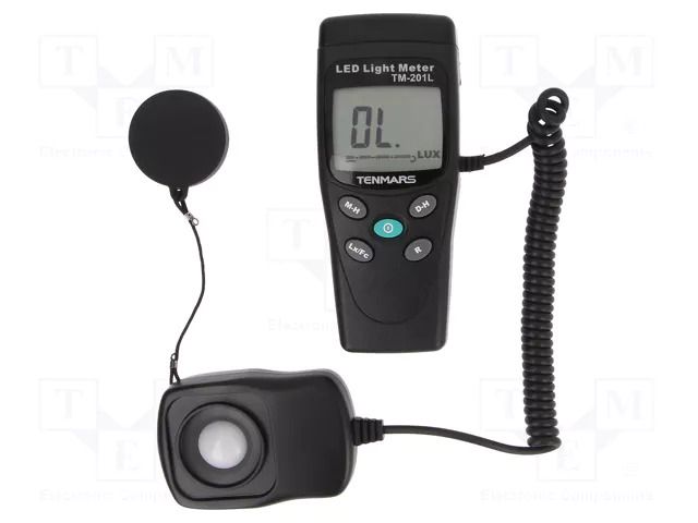 Light meter; 200/2000/20000/200000lx; 3%; lux,foot-candle TENMARS TM-201L