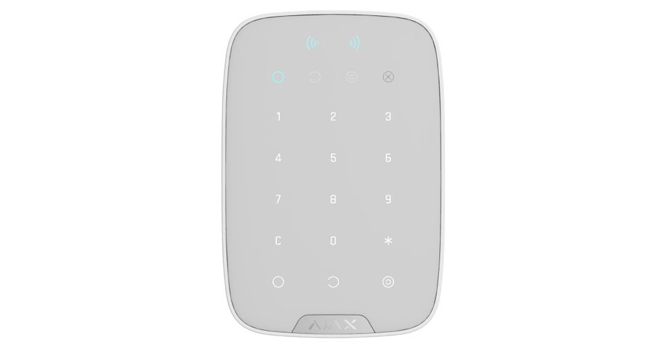 Wireless keypad Ajax Keypad Plus 38253.83.WH1 (white) AJKEYPADPBBALT