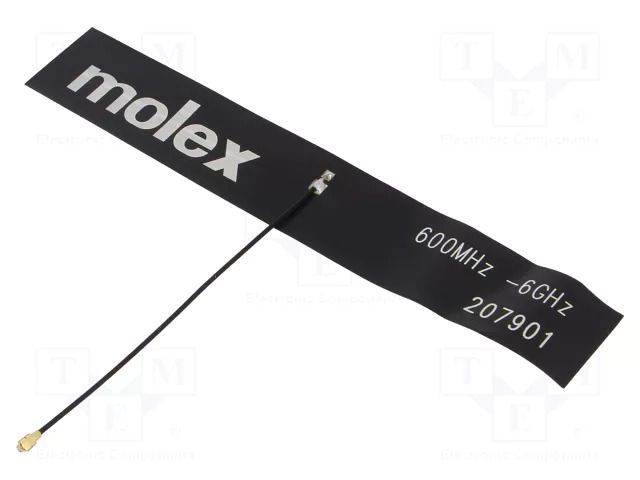 Antenna; 2G,3G,4G,GSM,LTE; linear; for ribbon cable; 147x25mm MOLEX 2079010100