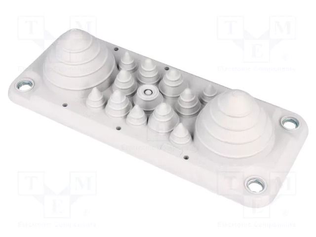 Multigate grommet; light grey; Holes no: 14; -40÷100°C; UL94V-0 TRELLEBORG LMC14