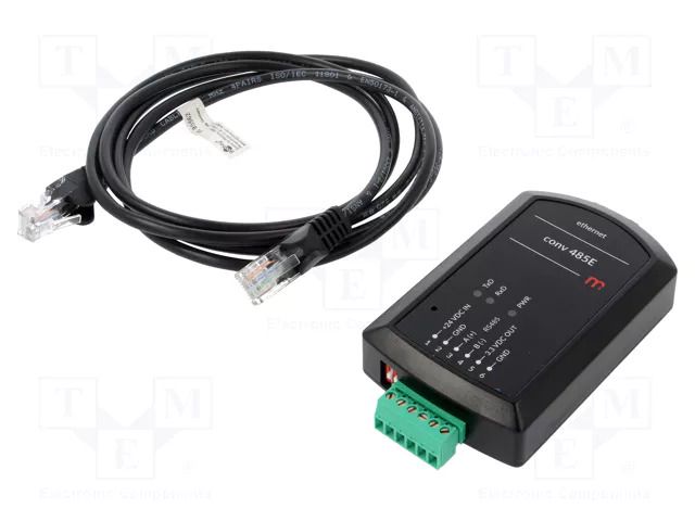 Converter; RS485/ETHERNET; Number of ports: 1; IP30; 115.2kbps METRONIC CONV485E