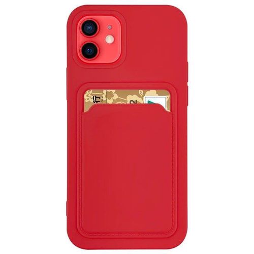 Card Case Silicone Wallet Wallet With Card Slot Documents For Xiaomi Redmi 10X 4G / Xiaomi Redmi Note 9 Red, Hurtel 5907769333699 5907769333699