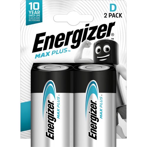 Sārmu baterija LR20 (D) EP93 1,5V 18000mAh MAX plus Energizer 2 gab. blisteris LR20/ENE/MAX-PL-BL2 7638900423358