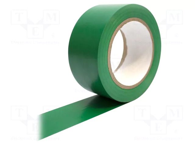 Tape: marking; green; L: 33m; W: 50mm; self-adhesive; Thk: 0.15mm COBA EUROPE COBA-TP040002