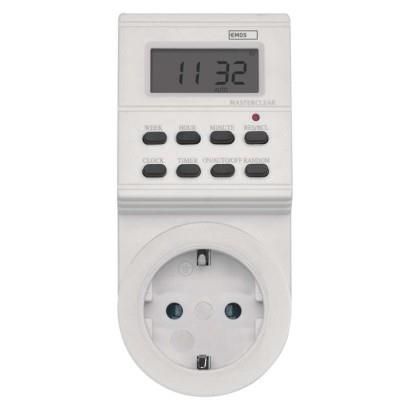 Digital timer Socket TS-ED1 SCHUKO, EMOS P5521N 8592920117880