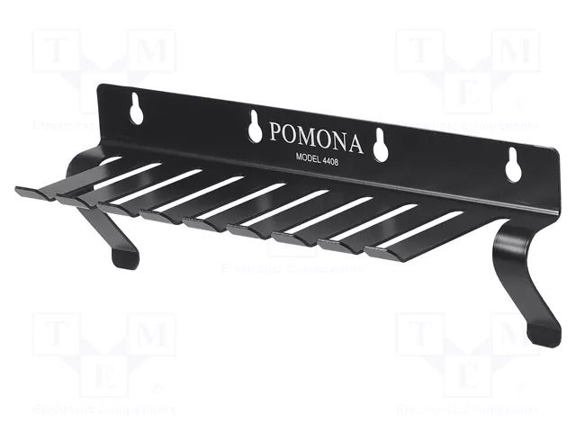 Hanger for test leads; Number of slots: 10; steel; L: 279.4mm POMONA POM-4408M