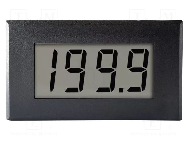 Ammeter; digital,mounting; on panel; LCD; 3,5 digit; Char: 19mm LASCAR DPM942