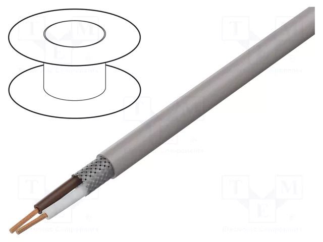 Wire; UNITRONIC® LiHCH; 2x0.75mm2; shielded,tinned copper braid LAPP LIHCH-2X0.75