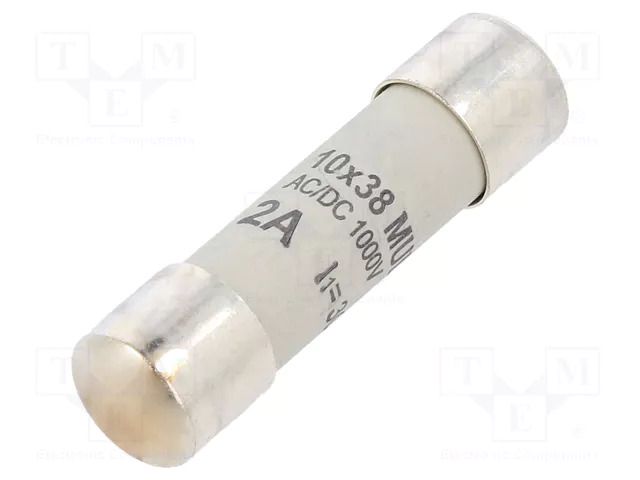 Fuse: fuse; 2A; 1000VDC; gR; cylindrical ESKA 1038820