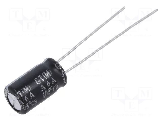 Capacitor: electrolytic; low ESR; THT; 220uF; 25VDC; Ø6.3x11mm SAMXON GT220/25