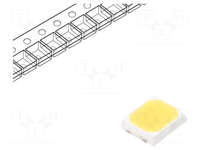 Power LED; white; 3000K; 51÷60.2lm; 120°; 120mA; 2.9÷3.2VDC; SMD LUMILEDS L128-3080CA3500001