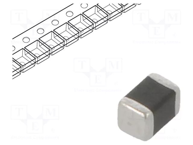 Varistor: multilayer; SMD; 0805; 0805; 14VAC; 18VDC; 0.3J; 120A; 40V EPCOS / TDK B72510E0140K062