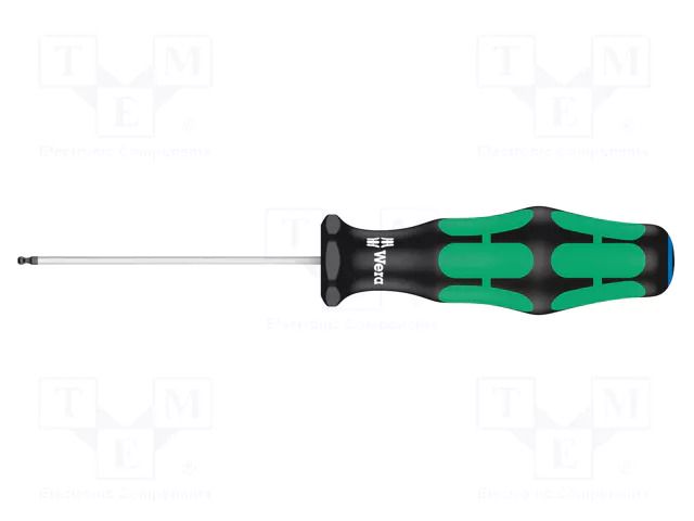 Screwdriver: standard; hex key,spherical; HEX 1.5mm WERA WERA.05022795001