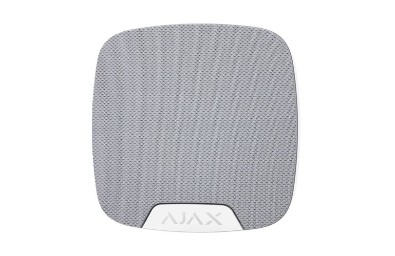 HomeSiren bezvadu iekštelpu sirēna, 81-105dB, balta, Ajax 8697.11.WH1 0856963007286