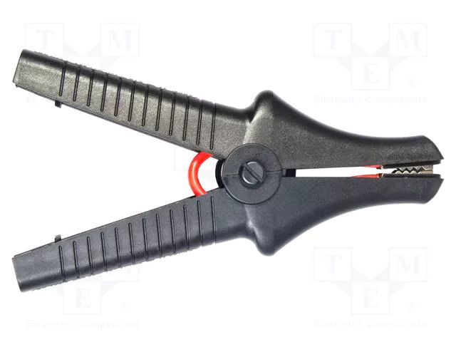 Crocodile clip; 32A; 11kV; black; max.43mm; Type: insulated SONEL WAKROBL32K09