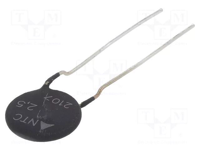 NTC thermistor; 2.5Ω; Ø: 15mm; -55÷170°C; 3.1W; ±20%; THT; 2800K EPCOS / TDK B57237S0259M000