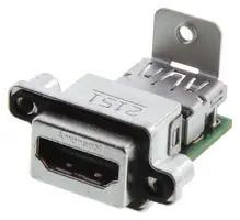 HDMI TYP A CONN, R/A RCPT, 19POS, TH MHDRA311M01.