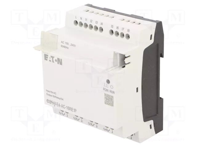 Automation module: extension; IN: 4; OUT: 8; OUT 1: relay; 5A; easyE4 EATON ELECTRIC EASY-E4-AC-16RE1P