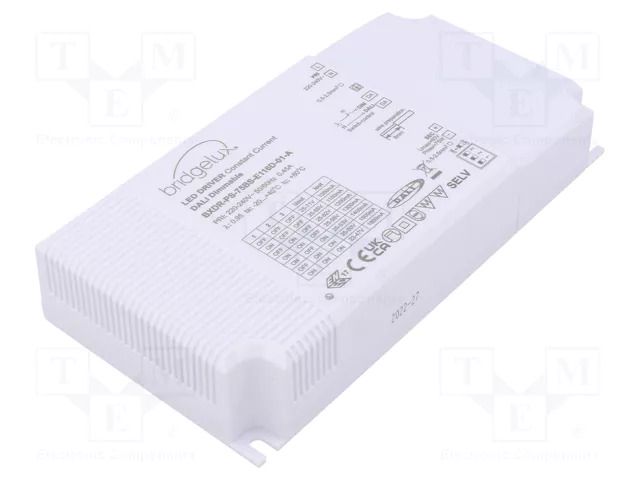 Power supply: switching; LED; DALI 2; 75W; 23÷71VDC; 1050÷1600mA BRIDGELUX BXDRPS75BSE116D01A