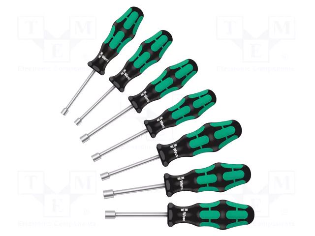 6-angles socket; 6-angles socket; 7pcs; Kit: screwdrivers WERA WERA.05029510001