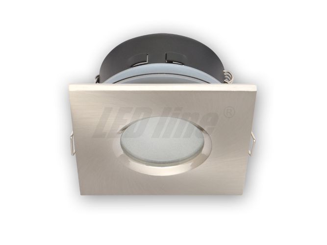 Iebūvējams LED line® downlight tipa mitrumdrošs kvadrātveida  satin 245398 5901583245398