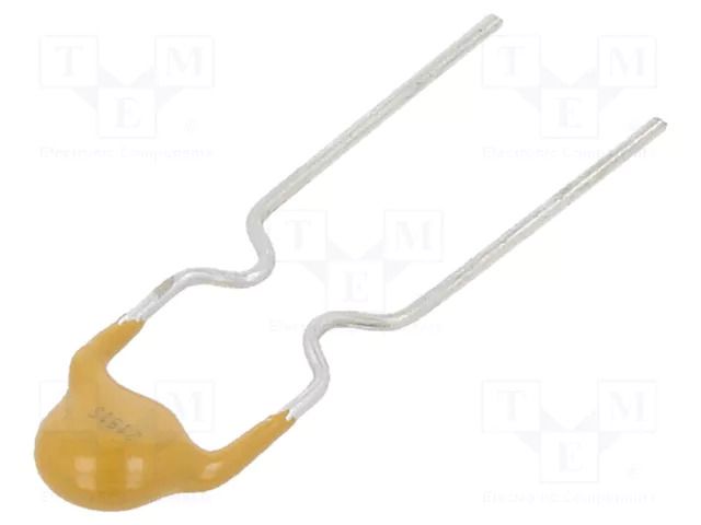 Fuse: PTC polymer; 100mA; 60VDC; 7.4x3.1x12.7mm; THT; PFRA; NiCu SCHURTER PFRA.010