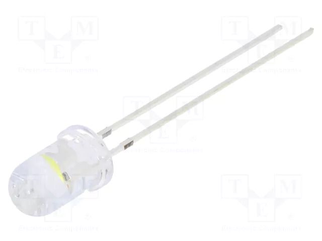 LED; yellow/cold white; 5mm; blinking; 3000÷4200mcd,7000÷8400mcd OPTOSUPPLY OSYWMF5A31A