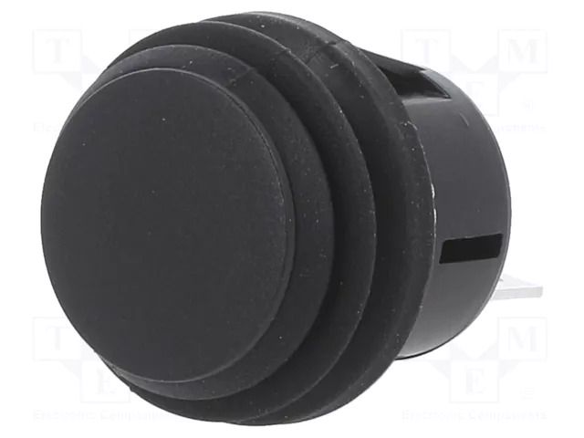 Switch: push-button; Pos: 2; SPST; 20A/14VDC; black; Illumin: none SWITCH COMPONENTS PB-1B-DC-2-B